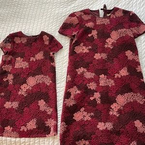 Burberry Mom and me mother/daughter dresses red floral